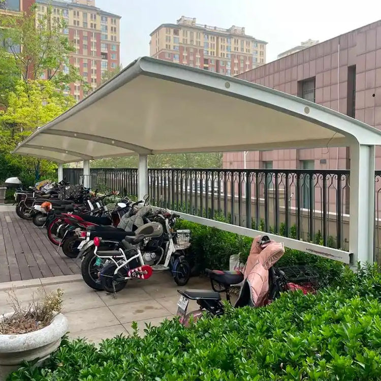 永寿县膜结构电动车棚